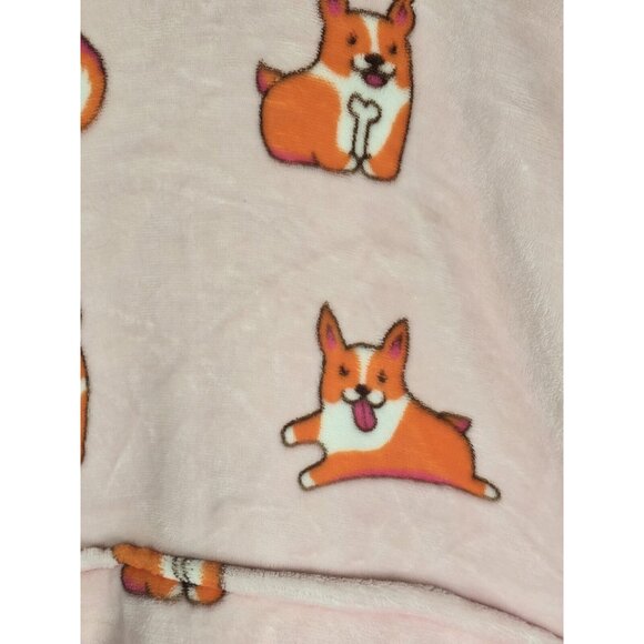 THE OODIE Adult Oversized Hoodie Blanket Fleece Sherpa Corgi Dog Print- ONE SIZE - Picture 11 of 16